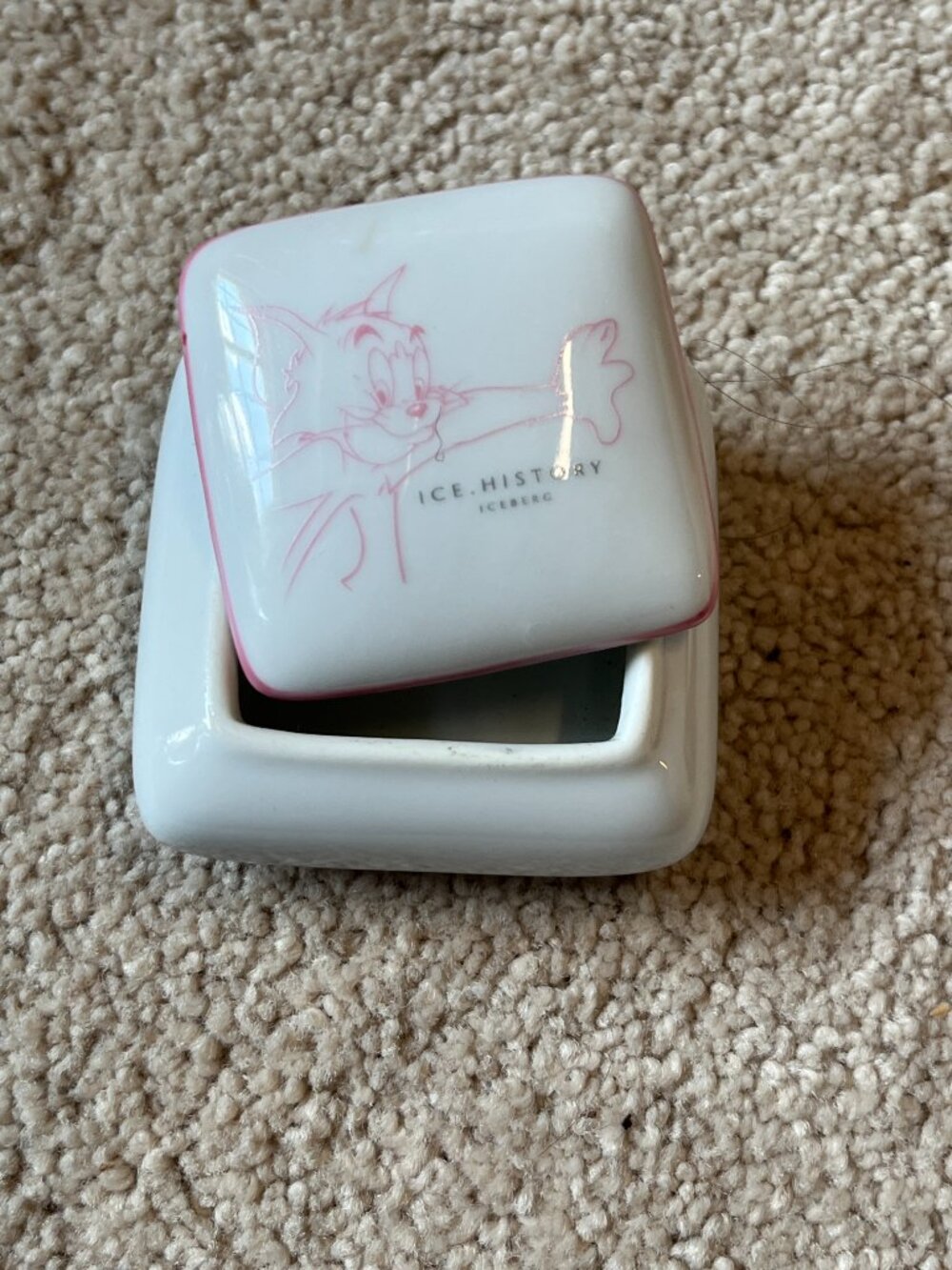 Limoges Iceberg Tom & Jerry Trinket Box  Vintage 1990s RARE ARCHIVAL COLLECTIBLE